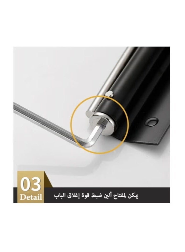 Automatic Door Closer, Safety Auto Door Closer with Adjustable Closing Speed, Smooth and Quiet Door Closer for Home Use - Image 5
